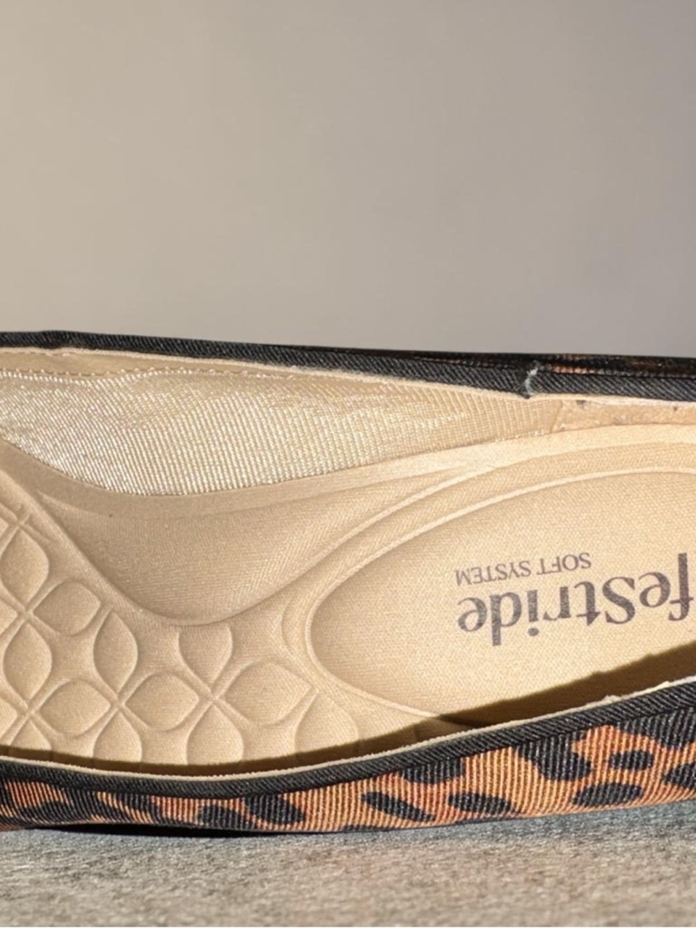 Life Stride Leopard Print Mid Heel Pumps - Brown & Black - Picture 7 of 9